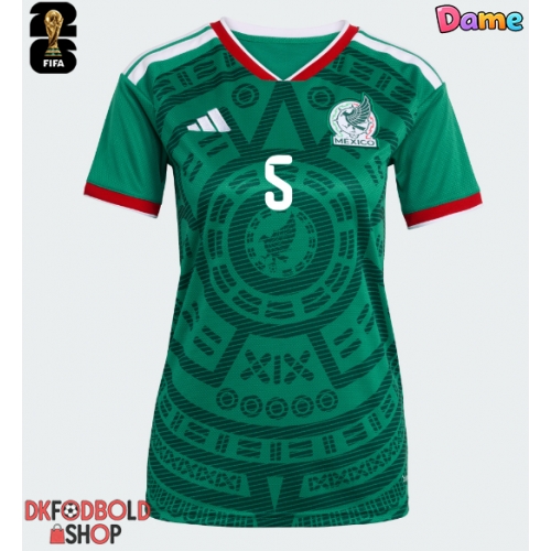 Mexico Johan Vasquez #5 Hjemmebanetrøje Dame VM 2026 Kort ærmer